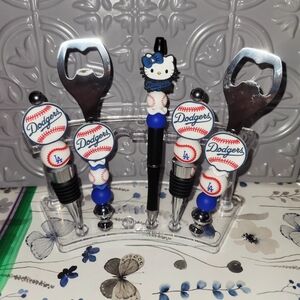Dodgers Themed Bottle Pens, Bottle Openers or Wine Stoppers